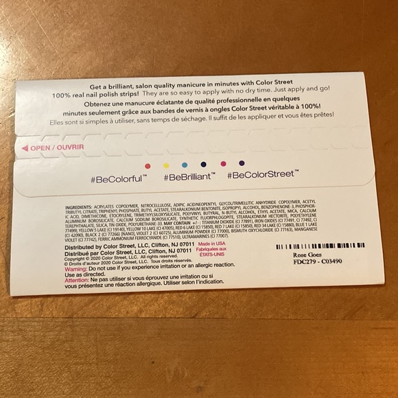 Color Street Nails Limited Edition Retired Rose Goes - Picture 3 of 4